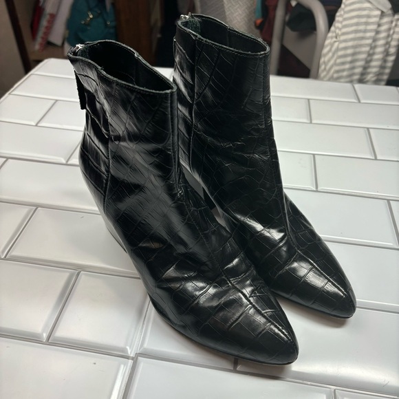 Dolce Vita Coltyn Black Leather Rear Zip Bootie size‎ 8 - Picture 5 of 16